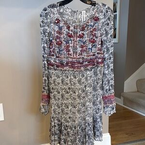 beaded tunic dress anthropologie | Dresses | Anthropologie Sheer Audrey Blue Metallic Rainbow Dot Long Sleeve 100% Cotton Beaded Mesh Prom Dresses 2021 ✨ Happily Ever After Pick a Size:M